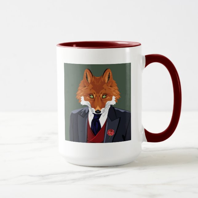 Foxy Porträt Tasse (Rechts)