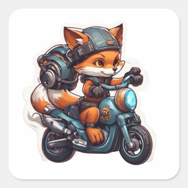 Foxy Rider Sticker (Vorderseite)