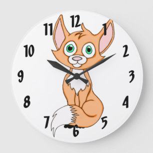 Foxy Roxy Große Wanduhr