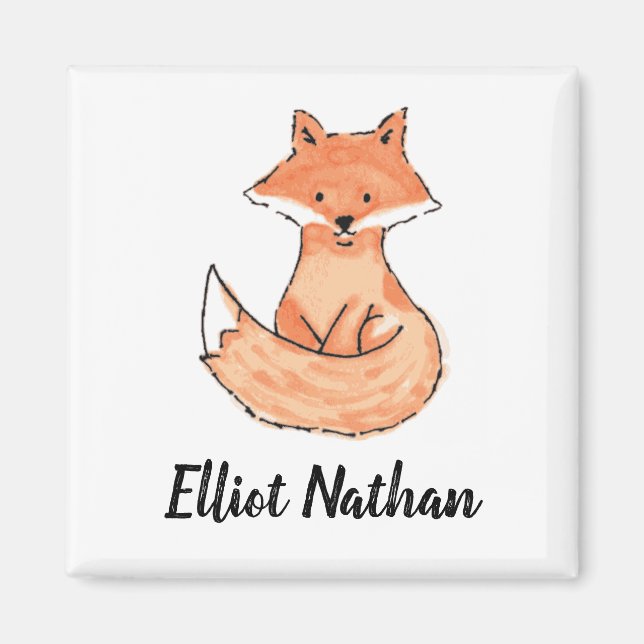 Foxy Solo Nom personnalisé Magnet (Devant)