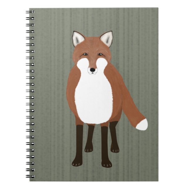 Foxy Spiral Notebook Notizblock (Vorderseite)