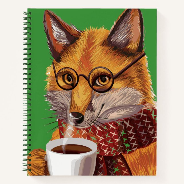Foxy Tea Time Notizbuch (Vorderseite)