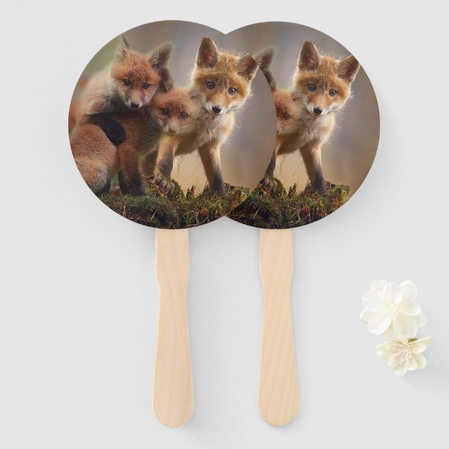 Foxy-Triplets Fächer (Vorne und Hinten)