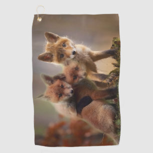 Foxy-Triplets Golfhandtuch