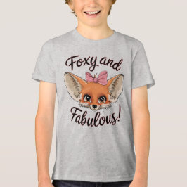 Foxy und Fabulous Niedlich Fennec Fox Tri-Blend Shirt