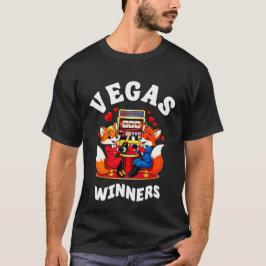 Foxy Valentines Couple, Jackpot Win Cartoon Foxes T-Shirt