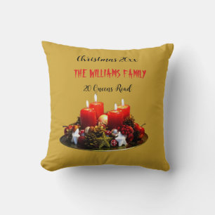 Foyer familial : Coussin de l'Avent personnalisé e