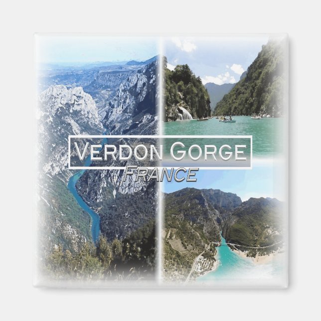 FR0125 Europa, Frankreich, Verdon Gorge, Kühlschra Magnet (Vorne)