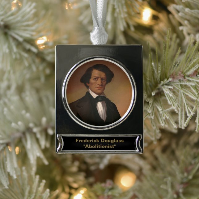 Fr3d3rick Bailey Douglass: Legende Ziviler Rechte Banner-Ornament Silber (Baum)