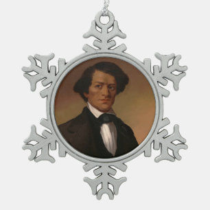 Fr3d3rick Bailey Douglass: Legende Ziviler Rechte Schneeflocken Zinn-Ornament