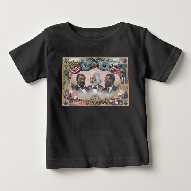 Fr3d3rick Bailey Douglass mit Black Abolitionist Baby T-shirt (Vorderseite)