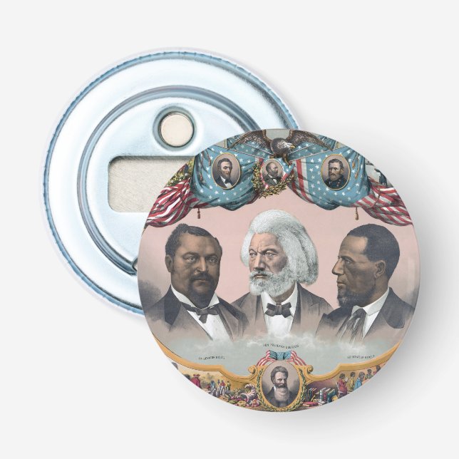 Fr3d3rick Bailey Douglass mit Black Abolitionist Flaschenöffner (Vorderseite)