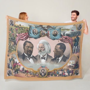 Fr3d3rick Bailey Douglass mit Black Abolitionist Fleecedecke