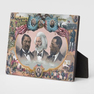 Fr3d3rick Bailey Douglass mit Black Abolitionist Fotoplatte