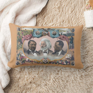 Fr3d3rick Bailey Douglass mit Black Abolitionist Lendenkissen