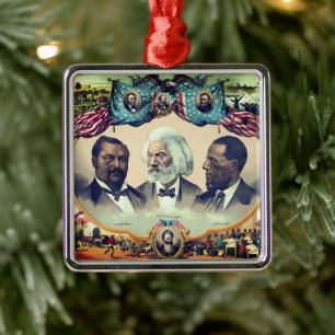 Fr3d3rick Bailey Douglass mit Black Abolitionist Ornament Aus Metall