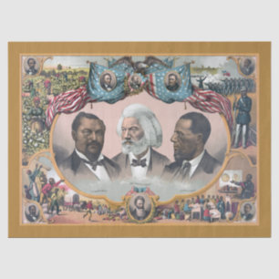 Fr3d3rick Bailey Douglass mit Black Abolitionist Seidenpapier
