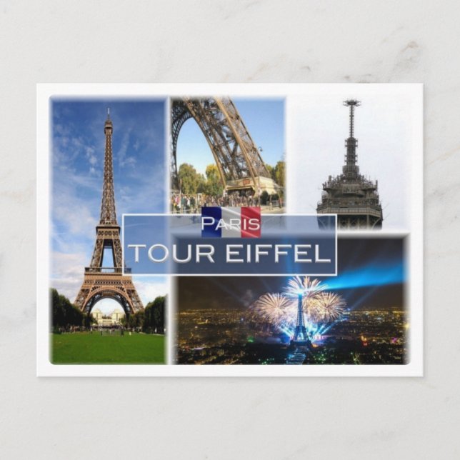FR Frankreich - Der Eiffelturm Paris - Postkarte (Vorderseite)