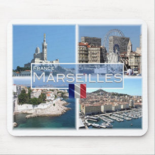 FR Frankreich - Marseille - Notre Dame de a Garde Mousepad