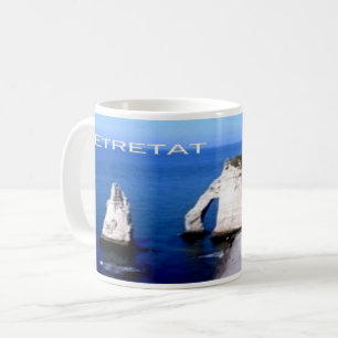 FR Frankreich - Normandie - Etretat - Die Klippen Kaffeetasse