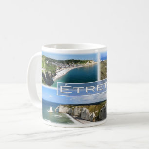 FR Frankreich - Normandie - Etretat - Die Klippen Kaffeetasse