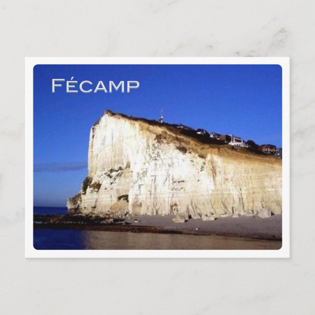 FR Frankreich - Normandie - Fécamp - The Cliffs - Postkarte (Vorderseite)