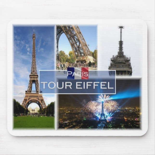FR Frankreich - Paris - Der Eiffelturm - Mousepad (Vorne)