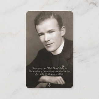 Fr. John Harvey Gebet Card - 2. Auflage Visitenkarte