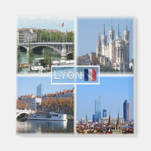 FR Lyon - Pont Lafayette - Basilica De Fourviere - Magnet