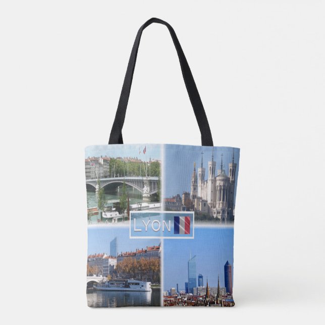 FR Lyon - Pont Lafayette - Basilica De Fourviere - Tasche (Rückseite)