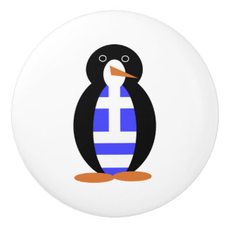 Fr. Pinguin Griechische Flagge Keramikknauf