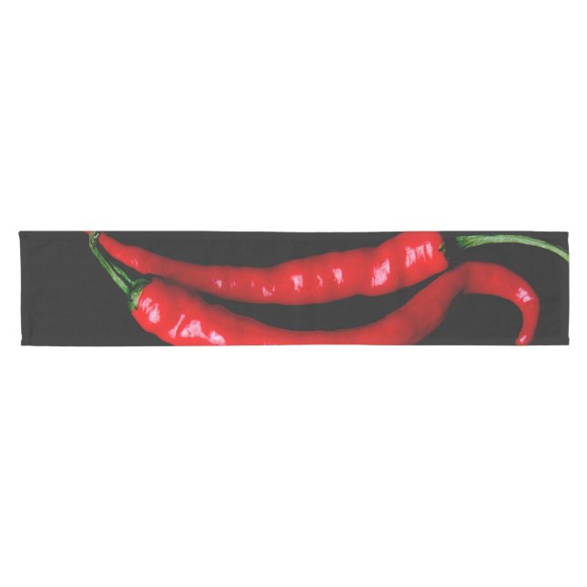 Fr Red Chilies trcnm Kurzer Tischläufer (Horizontal)