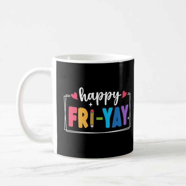 Fr-Yay Freitag Wochenende Lehrer Student Kaffeetasse (Links)
