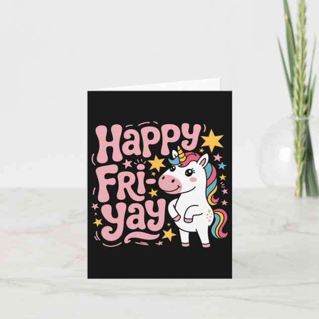 Fr-yay Lehrer Fry Yay Freitag Wochenende Happy Fri Karte (Vorderseite)
