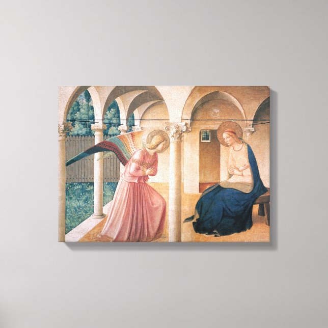 Fra Angelico - Ankündigung Leinwanddruck (Vorderseite)