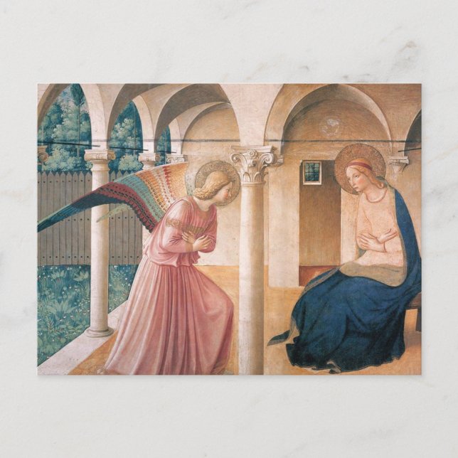 Fra Angelico - Ankündigung Postkarte (Vorderseite)