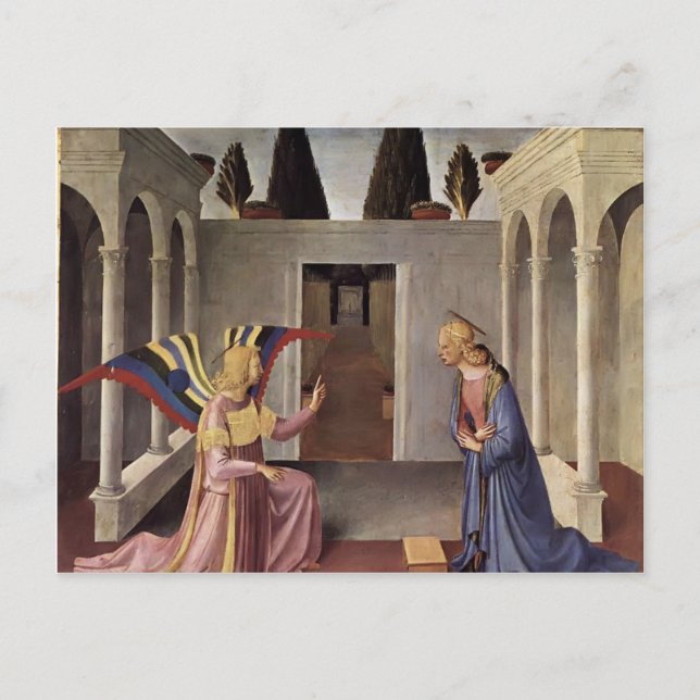 Fra Angelico - Ankündigung Postkarte (Vorderseite)