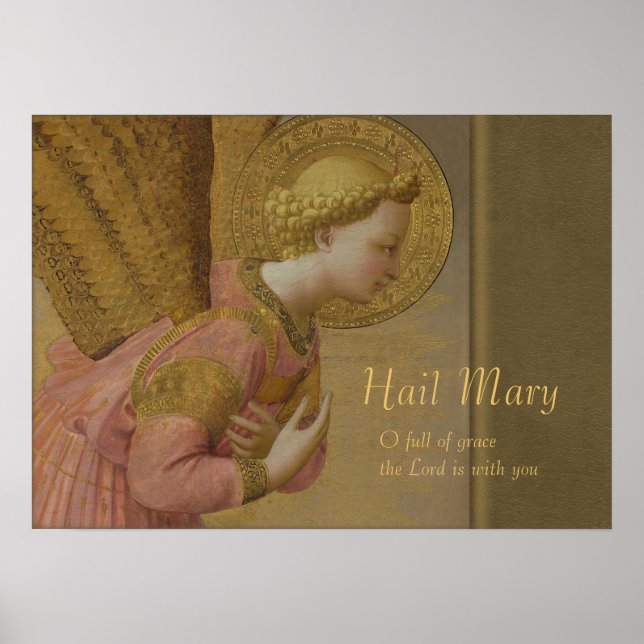 Fra Angelico Annunciation angel CC0816 Poster (Vorne)