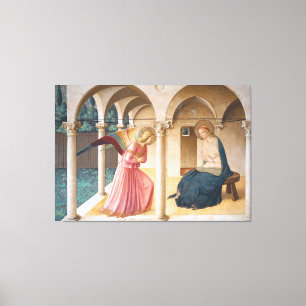 Fra Angelico (c.1395-1445) - Die Ankündigung Leinwanddruck