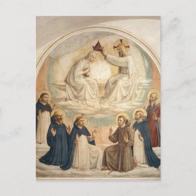 Fra Angelico - Coronation of Mary Postcard Postkarte (Vorderseite)