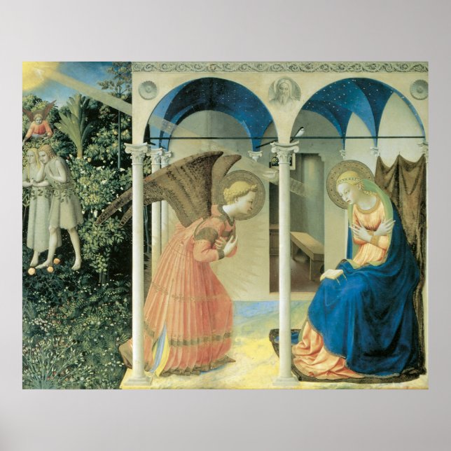 Fra Angelico - Poster de l'Annonciation (Devant)