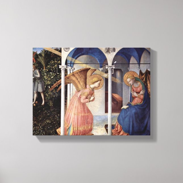 Fra Angelico - Szene: Ankündigung Leinwanddruck (Vorderseite)