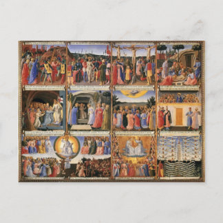 Fra Angelico - Szenen aus dem Leben Christi Postkarte
