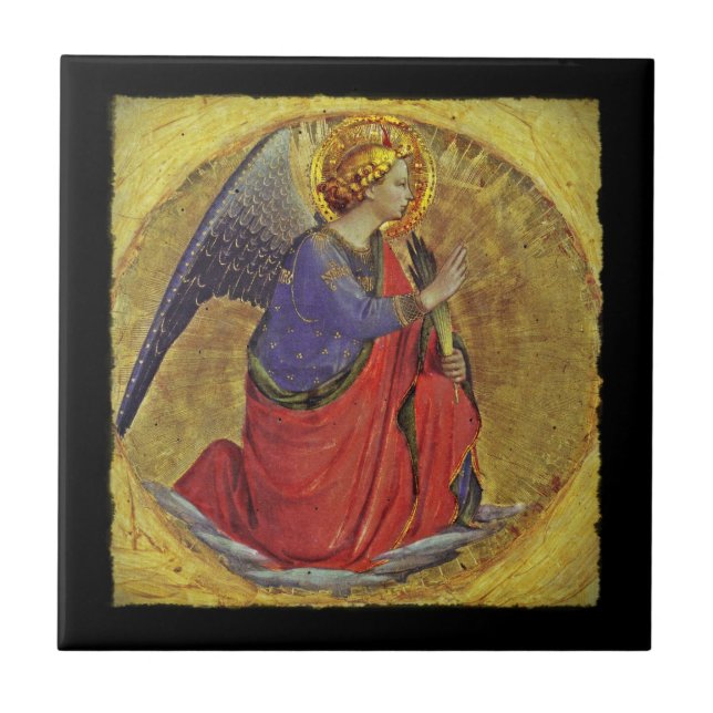 Fra Angelico's Engel der Annunziation Fliese (Vorderseite)