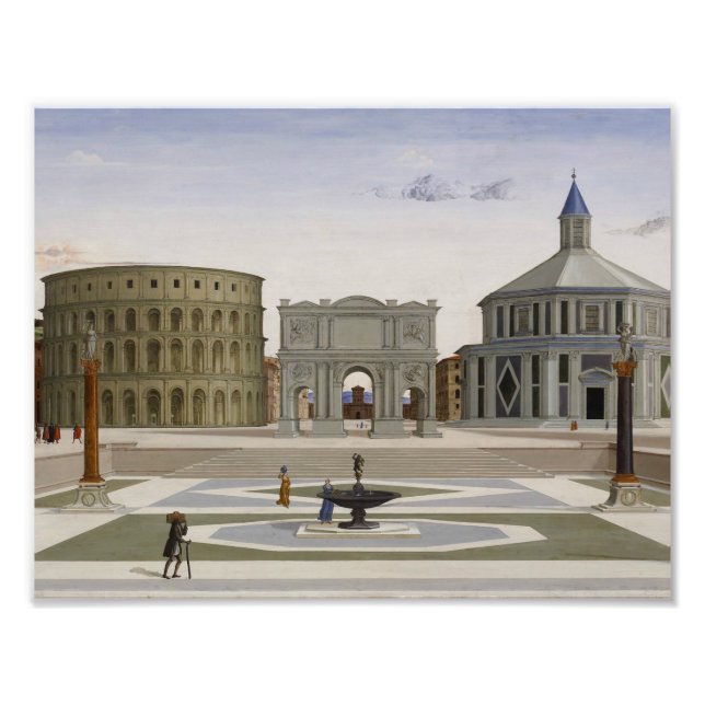 Fra Carnevale - Die ideale Stadt Fotodruck (Vorne)