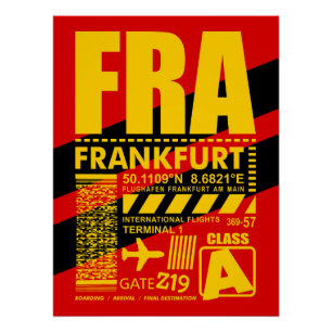 FRA Flughafen Frankfurt Poster