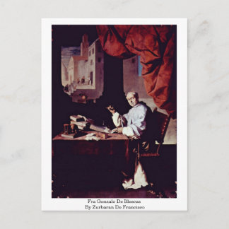 Fra Gonzalo De Illescas von Zurbaran de Francisco Postkarte