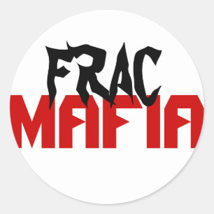 Frac mafia runder aufkleber