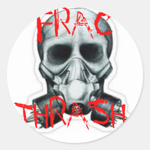 FRAC THRASH RUNDER AUFKLEBER