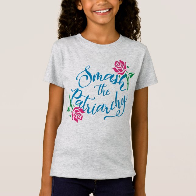 Fracas le T-shirt de la fille de patriarcat (Devant)